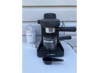 Proctor-Silex Grinder And Mr Coffee Espresso Machine
