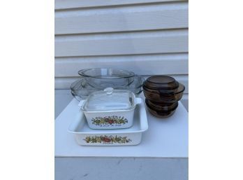 Anchor Casserole Dishes, Vision Corning  Casserole Dishes