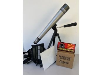Tasco Scope With Tripod, Micropak, And Misc
