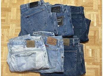 Lot Of 6 Mens Jeans 38x30