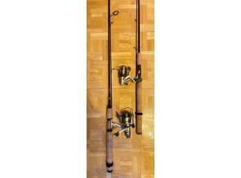 Pair Of Fishing Poles And Reels