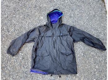 Vintage Columbia Black And Purple Rain Jacket XL