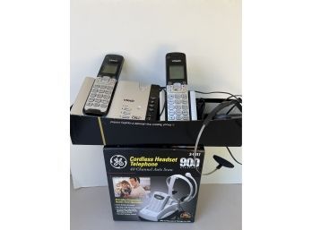 Ge Cordless Telephone Headset And Vtech Phones