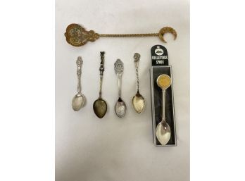 Lot Of 6 Collector Spoons