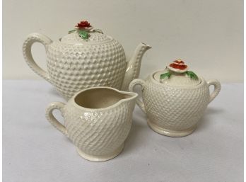 Rose Basket Tea Set