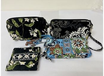 Lot Of 4 Vera Bradley Handbag & Travel Accessories