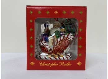 Christopher Radko Candy Ride Santa II Ornament