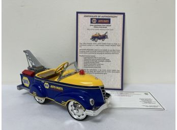 1940 Gendron Tow Truck Pedal Car Bank Replica
