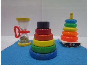 (2 Vintage) Fisher-Price (1) Playskool Toy