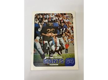 1964 Official New York Giants Yearbook