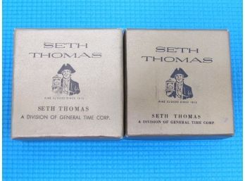 (2) Vintage Seth Thomas Travel Clocks