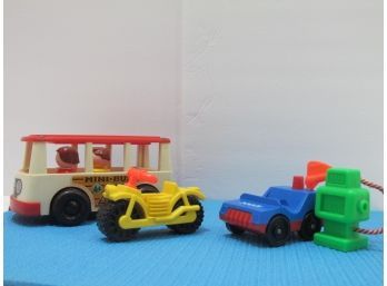 (2) Vintage Fisher-Price Toys (1) Unknown