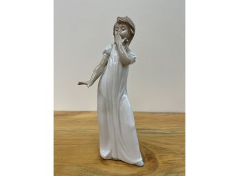 NAO Yawning Girl Figurine