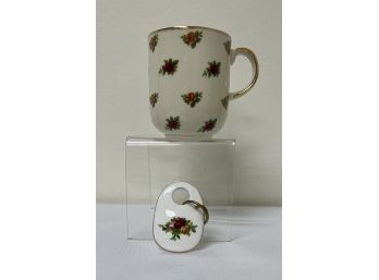Royal Albert 'Old Country Rose' Coffee Mug And Key Chain