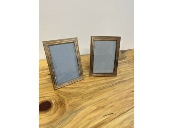 Christolfe Silverplate Pair Of Picture Frames