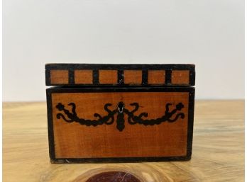 Vintage Wooden Cherub Box