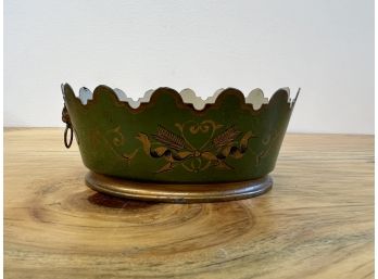 Small Made In France Metal Planter