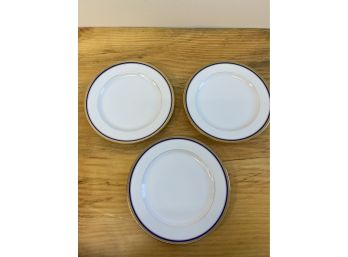 Vignaud Limoges Set Of Three Plates
