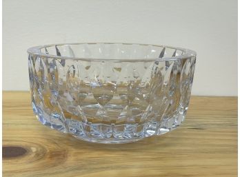 Heavy Crystal Bowl Unmarked