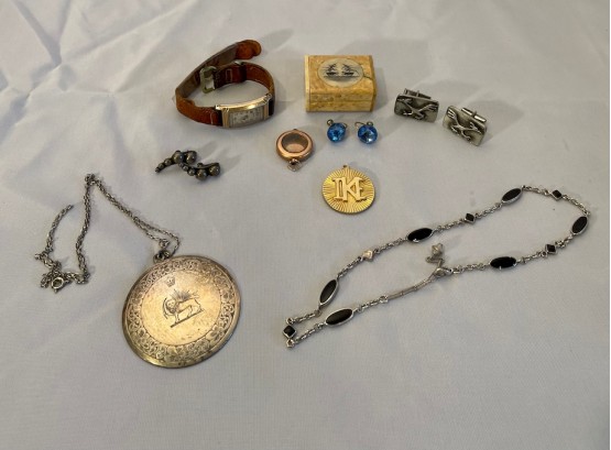 Lot Of Misc Jewelry Some Silver
