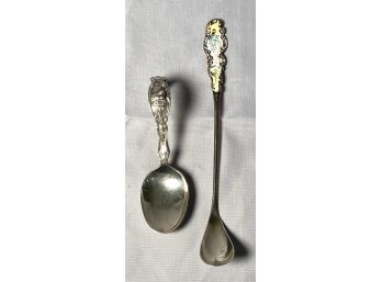 Pair Of Sterling Spoons