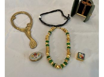 Lot Of Misc Trinket Boxes And Jewelry