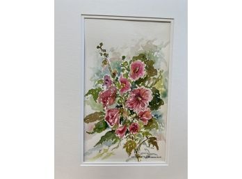 Original Floral Watercolor By Merlen Shearer(/)