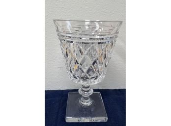 Unknown Maker Of Crystal Stemware, Square Bottom