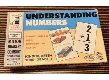 Vintage Milton Bradley Co 'Understanding Numbers' Card Game
