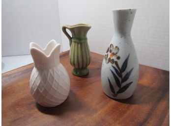 Various Tiny Vases/tealight Lot Of 3