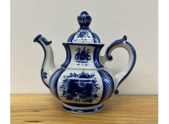 Blue & White Teapot, Hand Made