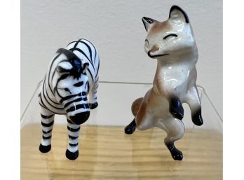 Vintage Zebra & Fox