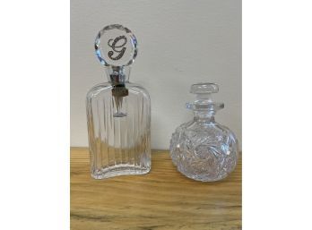Lead Crystal And Cut Crystal Bottles With Stoppers