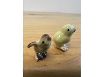 Teeny Porcelain Bird & Chick