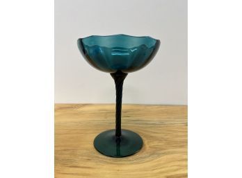 Mid Century Glass Compote