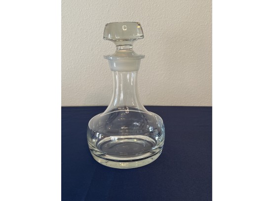 Clear Unmarked Crystal Decanter