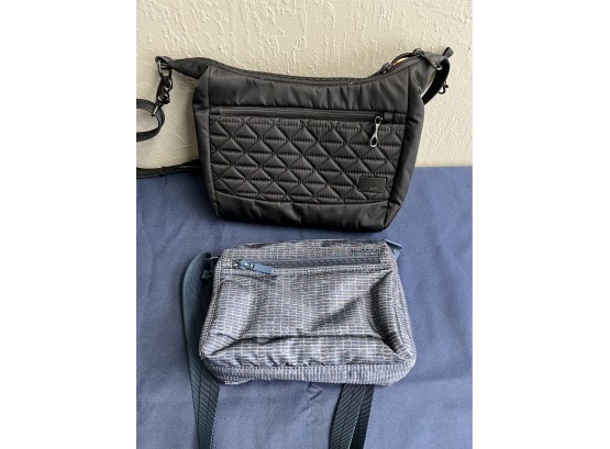 Two Nylon Small Travel Bags