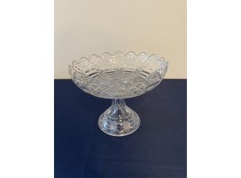 Jacobs Ladder By Portland Glass Co Large Compote