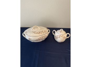 Soup Tureen & Covered Dish  By Maddocks Lamberton Works