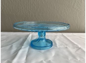 Bryce Brothers Cathedral Blue Cake Plate