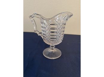 6 1/4 Tall Jacobs Ladder Pitcher Made By Portland Glass