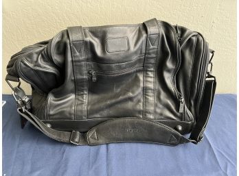 Vintage Tumi Leather Expandable Bag