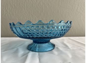 Richards & Hartley Glass Co. Three Panel Footed Bowl