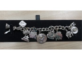Charm Bracelet With 5 Charms Sterling Silver
