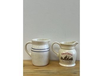 Set Of 2 Crockery Pitchers 1-'The Famous Grouse'
