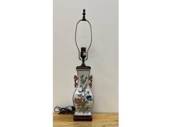 Asian Style Vintage Lamp 26' Tall To Finial