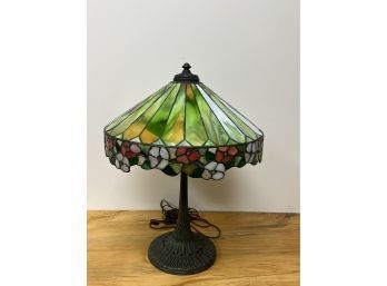 Beautiful Hubbell Stain Glass Lamp-Will Not Ship Very Heavy