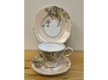 3 Pc Paragon Cup & Saucer With Dessert Plate