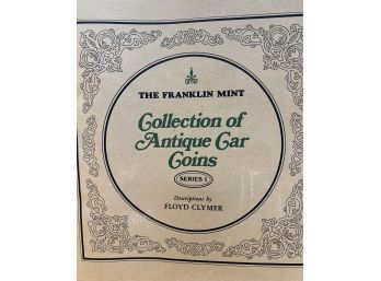 Franklin Mint Antique Car Coin Collection Series 1 & 2