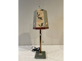 Side/nightstand Lamp ~ Handpainted Shade